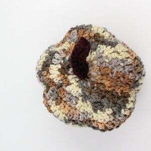 Handmade Crochet Acrylic Amigurumi Pumpkin in Stillness Small